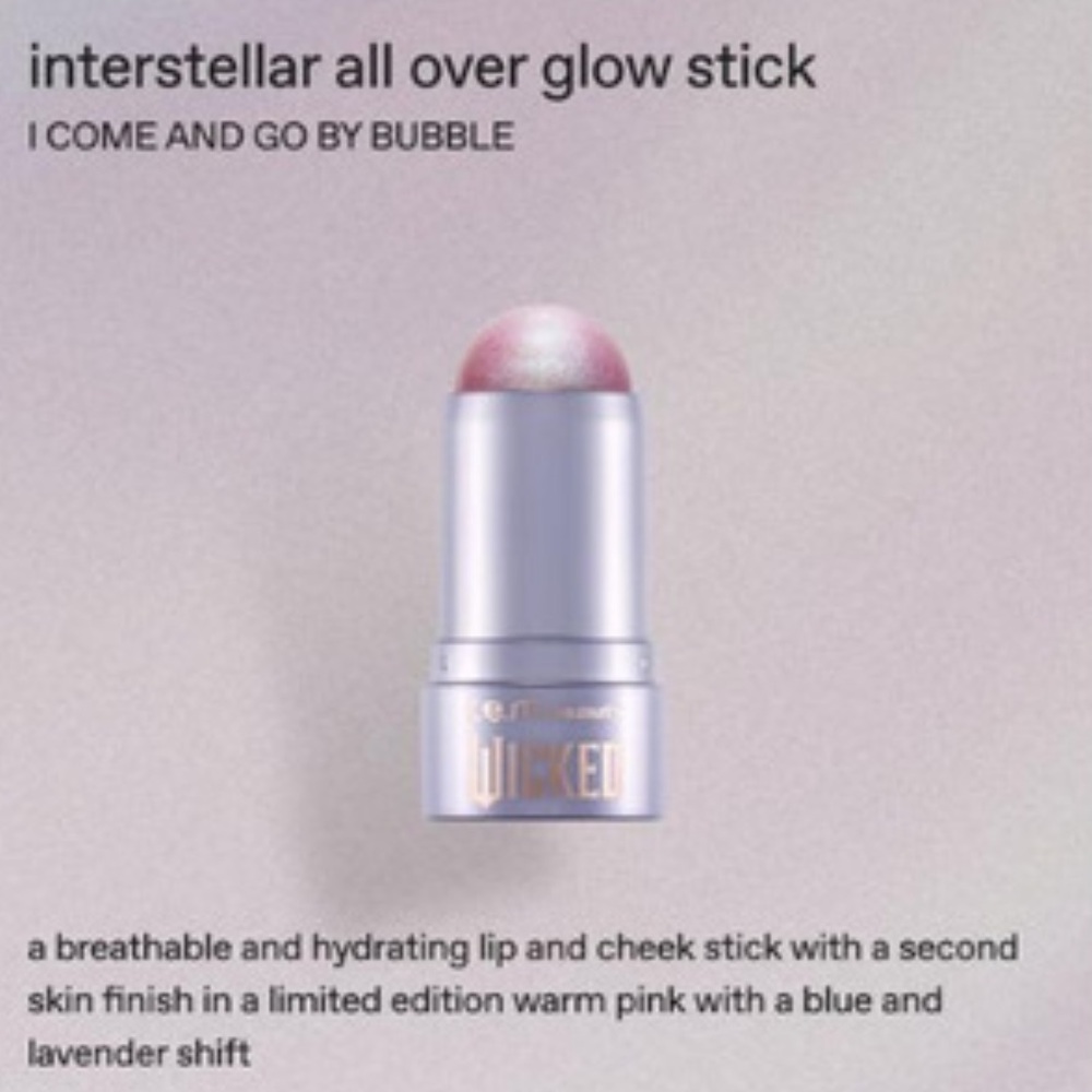 R.e.m. Beauty x Wicked For Good Glinda All Over Glow Stick ONLY from Set NEW